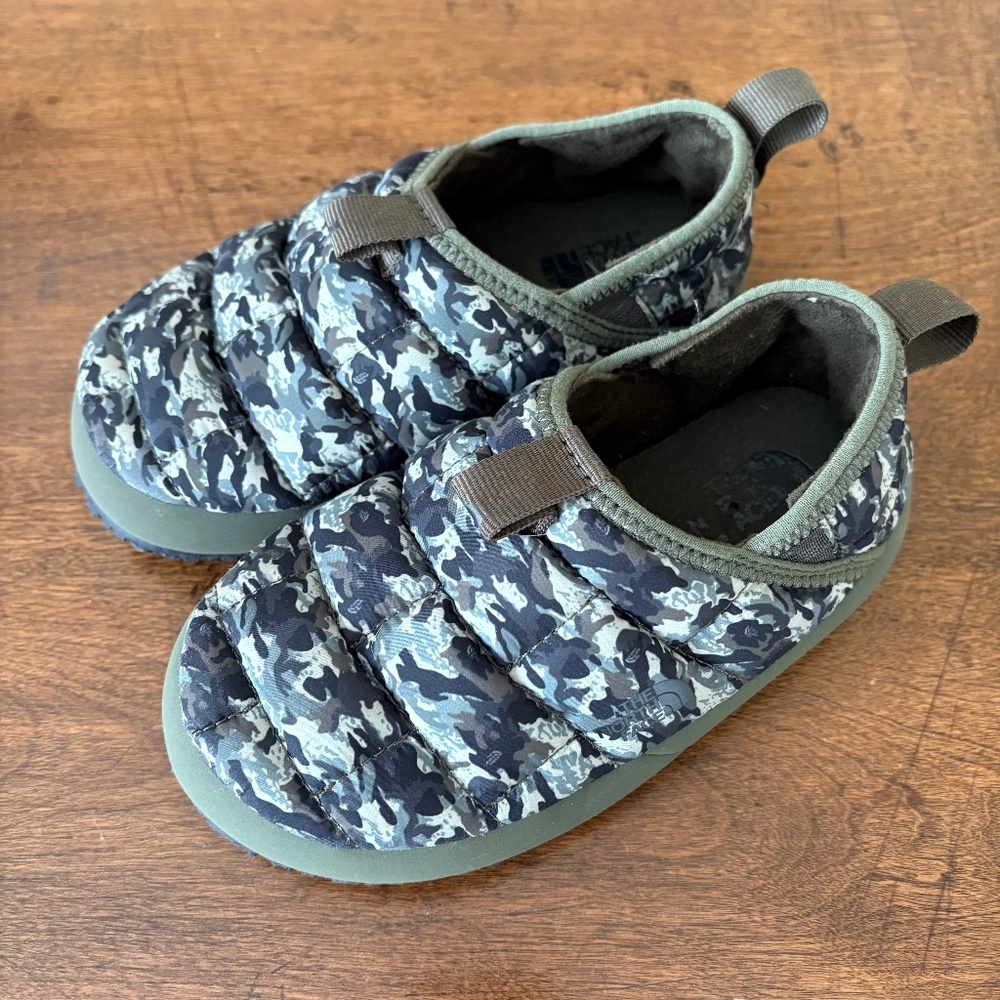 Kids North Face thermoball mules size 13